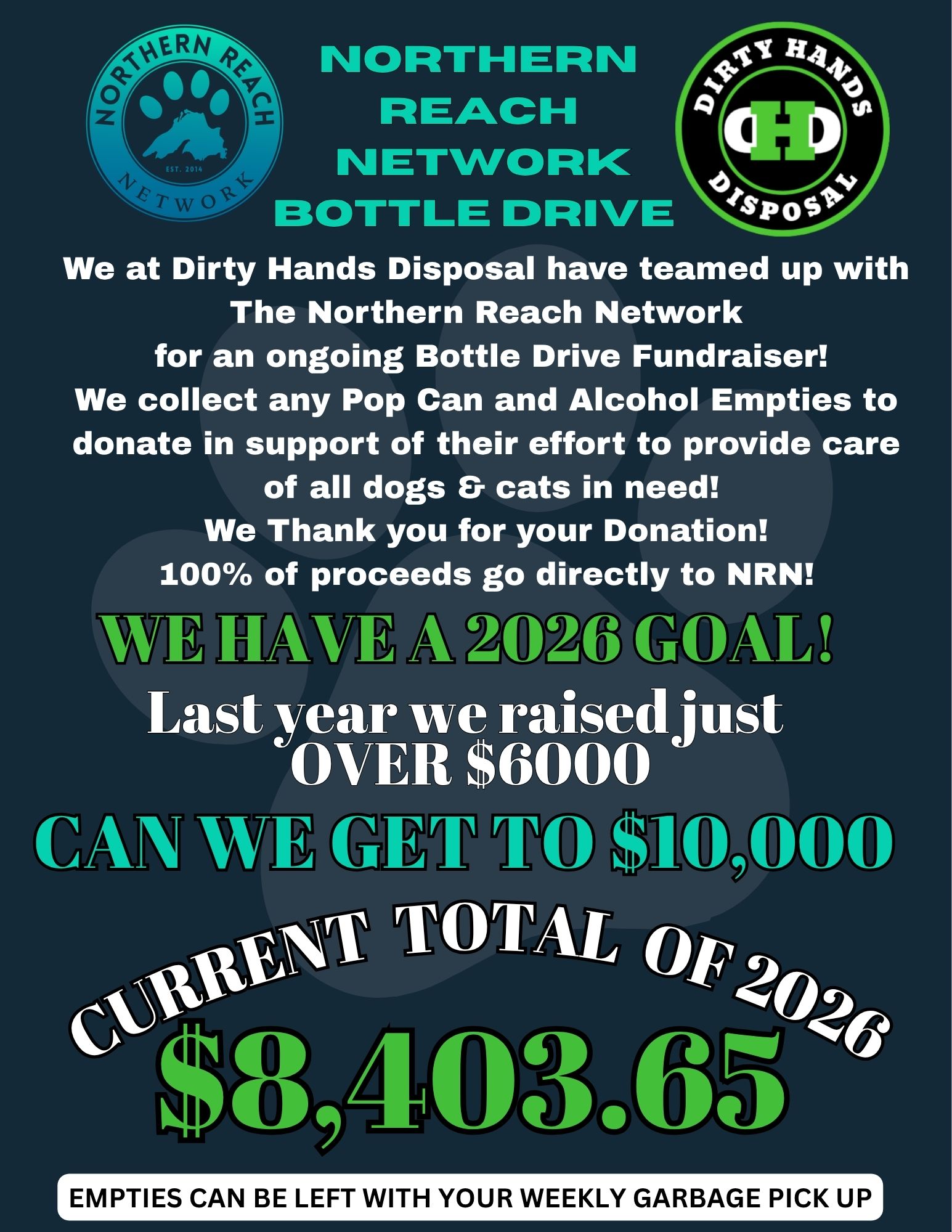 Bottle drive flyer