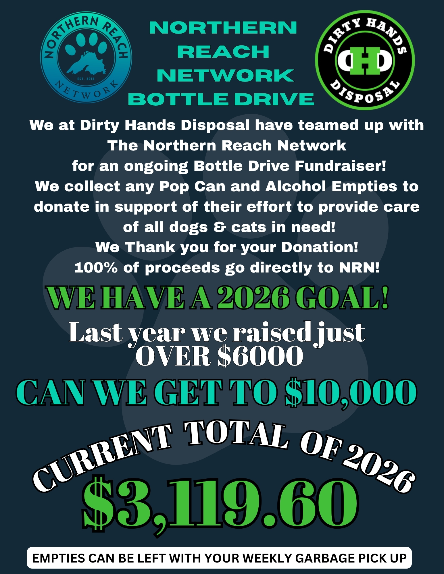 Bottle drive flyer